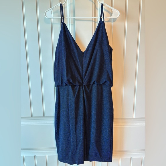 Calvin Klein Metallic Royal Blue Dress - Picture 3 of 5